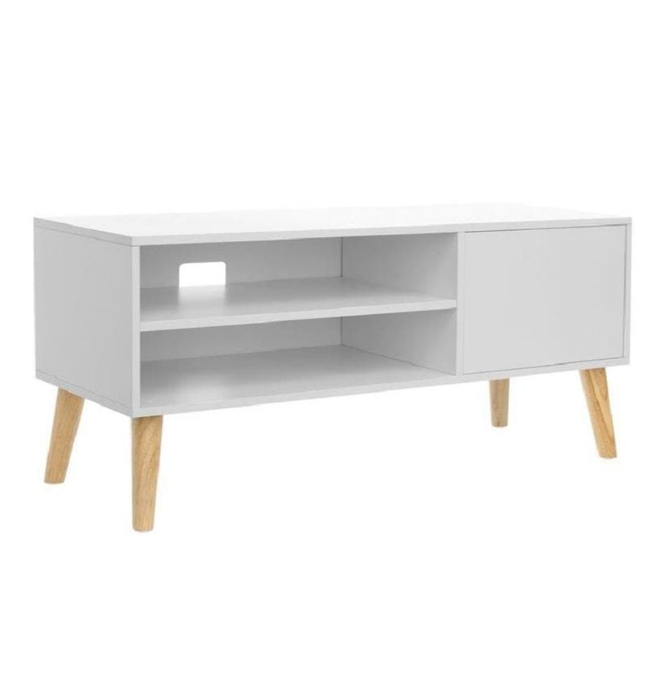 VASAGLE - Meuble TV 110 x 40 cm, Blanc