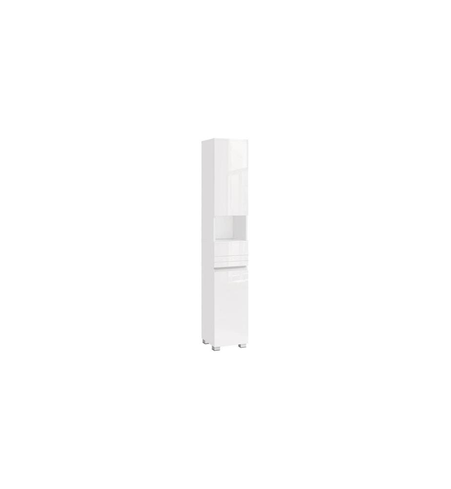 VASAGLE - Étagère de salle de bain 30 x 170 cm, Blanc