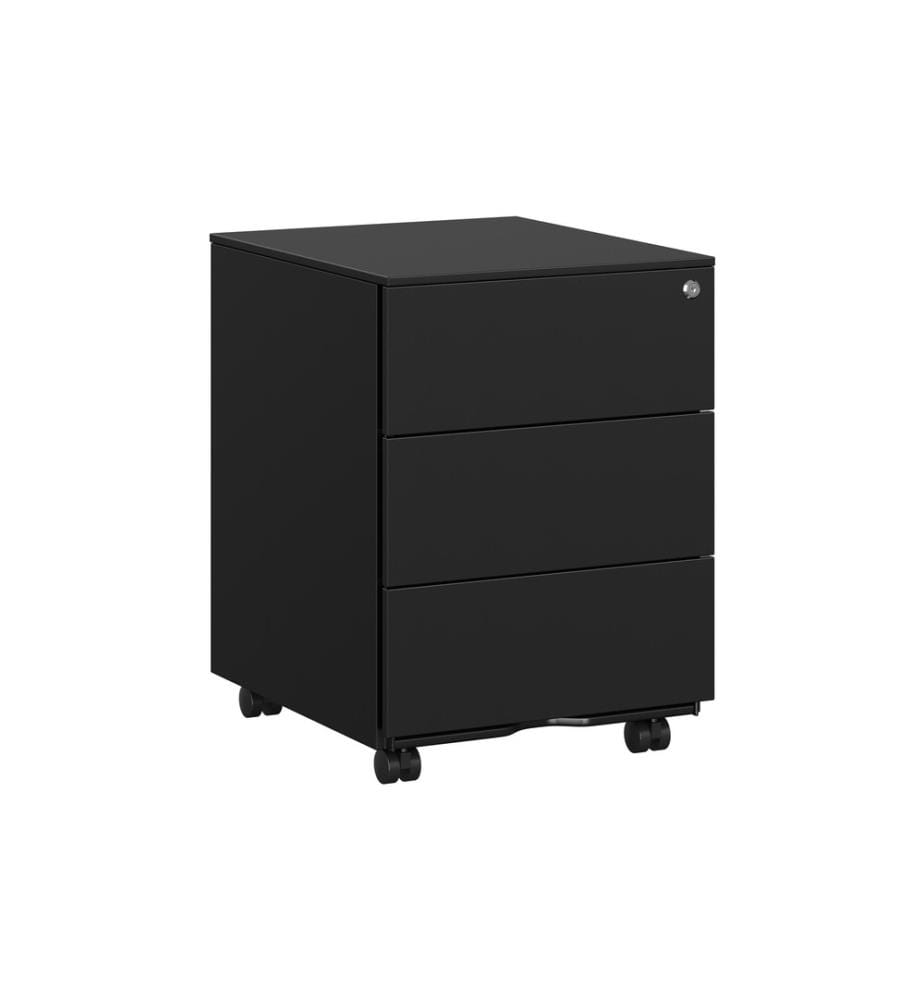 Songmics - Chariot multifonction avec trois tiroirs, Noir