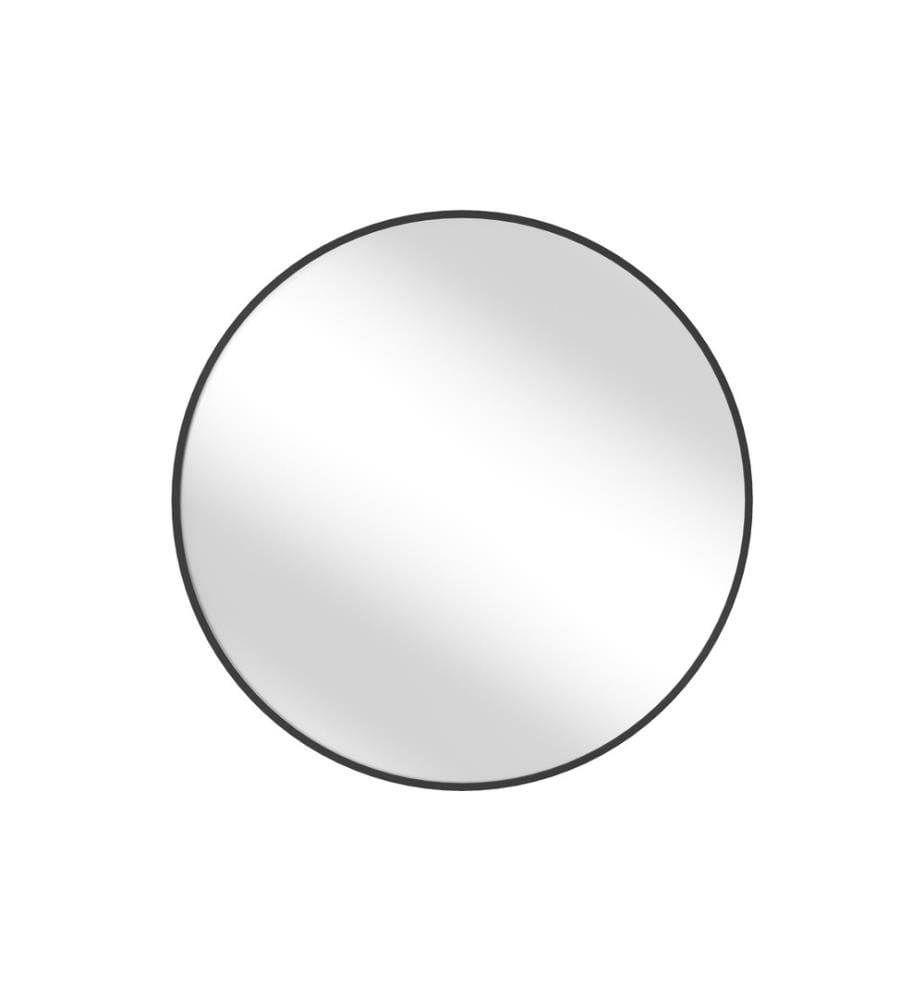 Songmics - Miroir Ø 61 cm, Noir