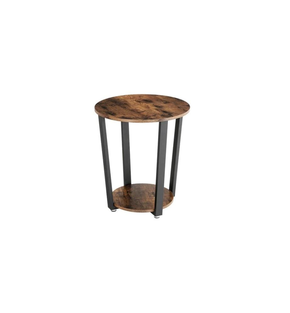 VASAGLE - Table de nuit 50 x 57 cm, Brun/Noir