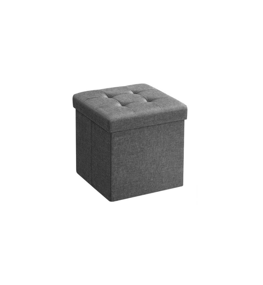 Songmics - Coffre de siège avec rangement 30 x 30 cm, Gris