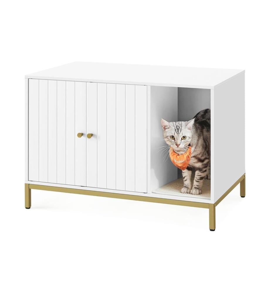 Feandrea - Maisonnette pour chat pour bac à litière 80 x 50 x 55 cm