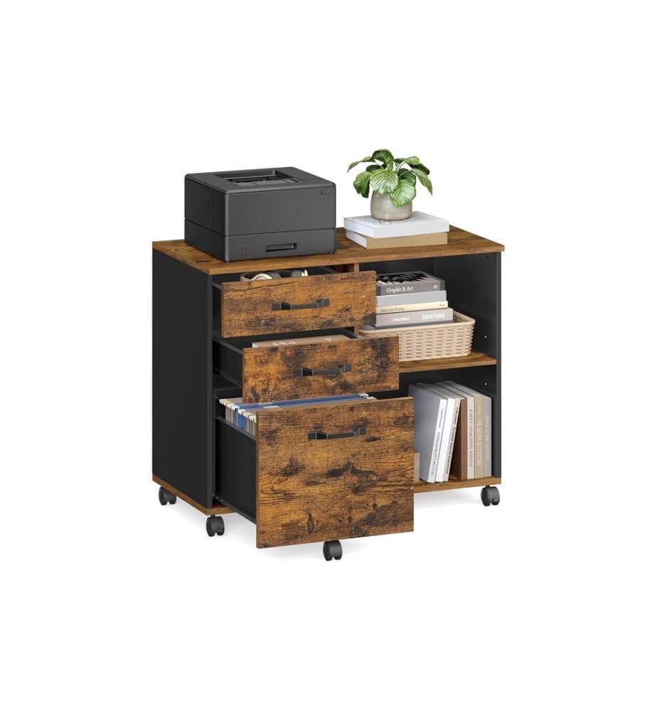 Songmics - Armoire à dossiers avec roulettes 80 x 40 x 66 cm