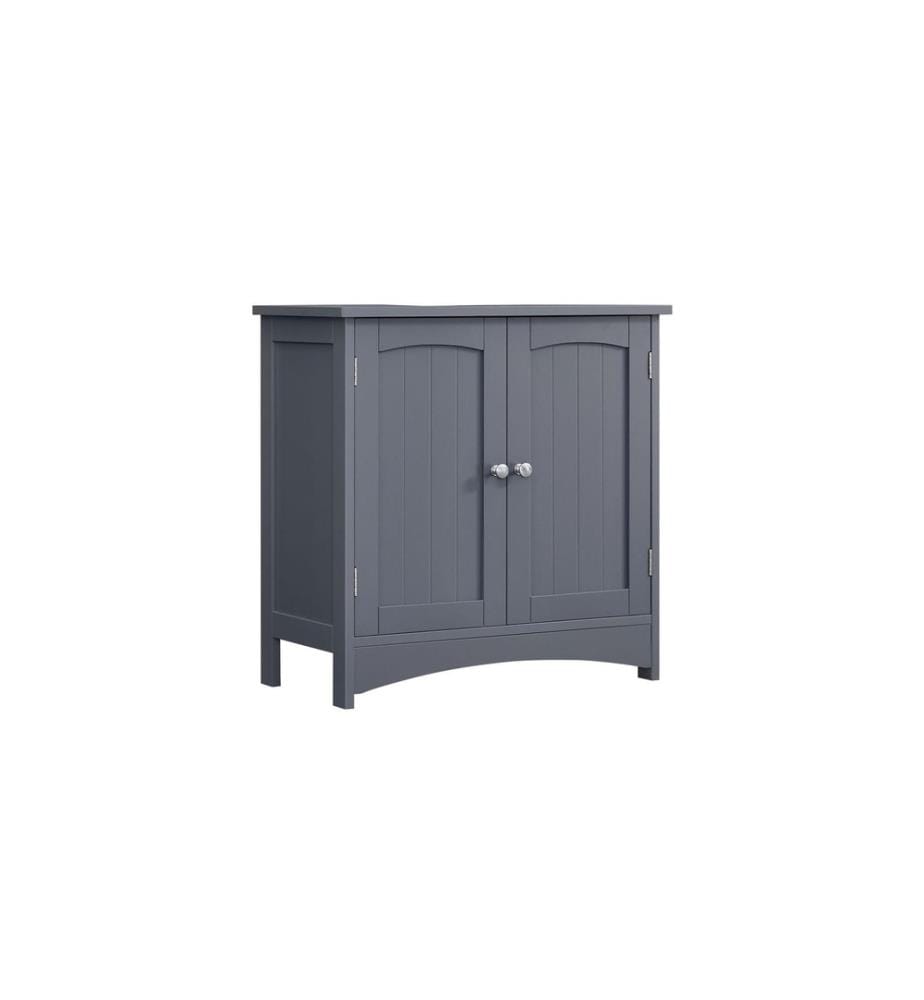 VASAGLE - Meuble sous lavabo avec 2 portes 60 x 60 cm, Gris