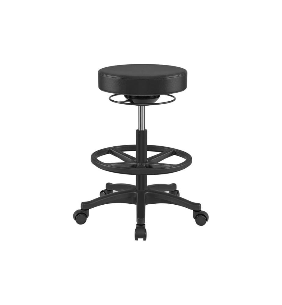 Songmics - Tabouret de travail haut noir, 81 cm