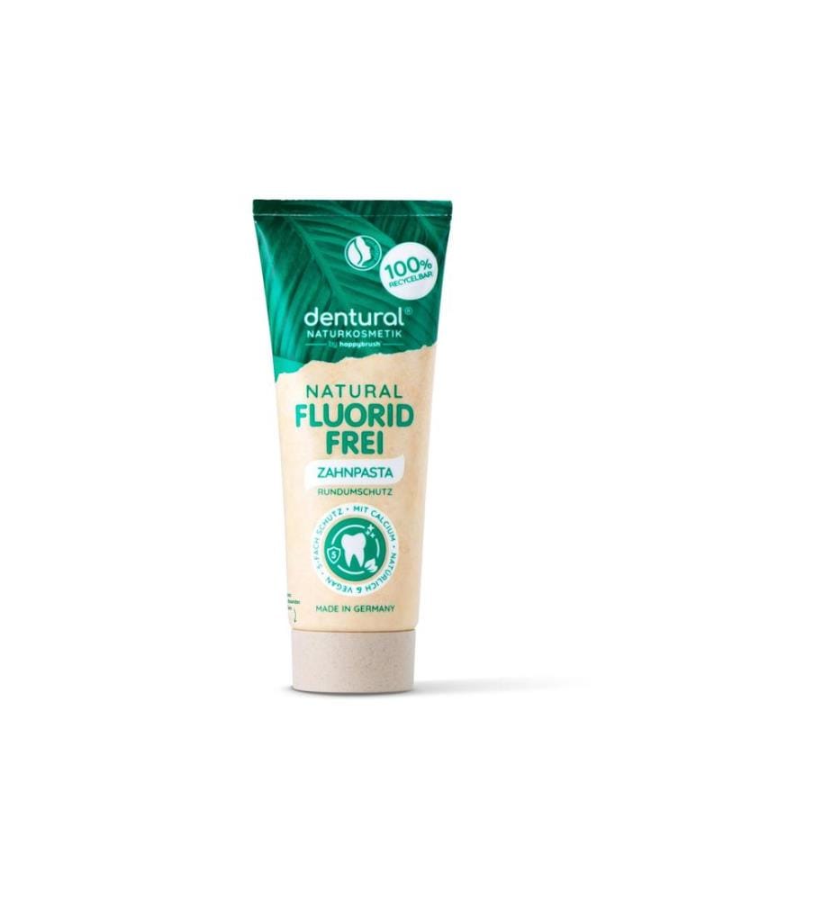 happybrush - Dentifrice Dentural Natural sans fluor 75 ml