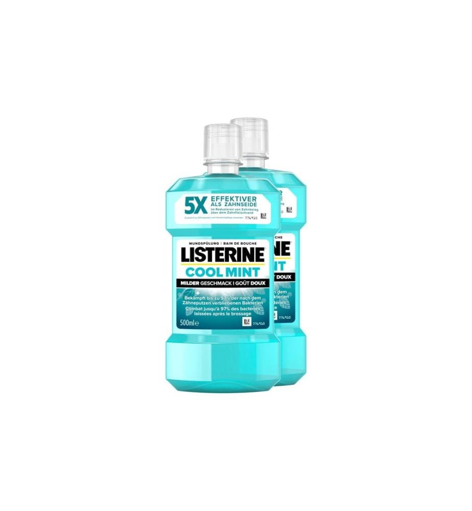 Listerine - Bain de bouche Cool Mint mild 2 x 500 ml
