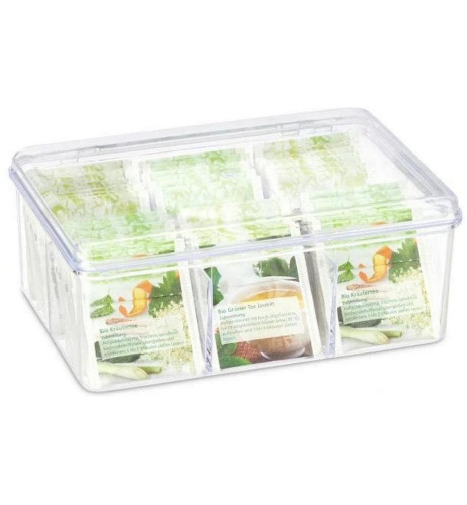 RELAXDAYS - Boîte à sachets de thé Transparent