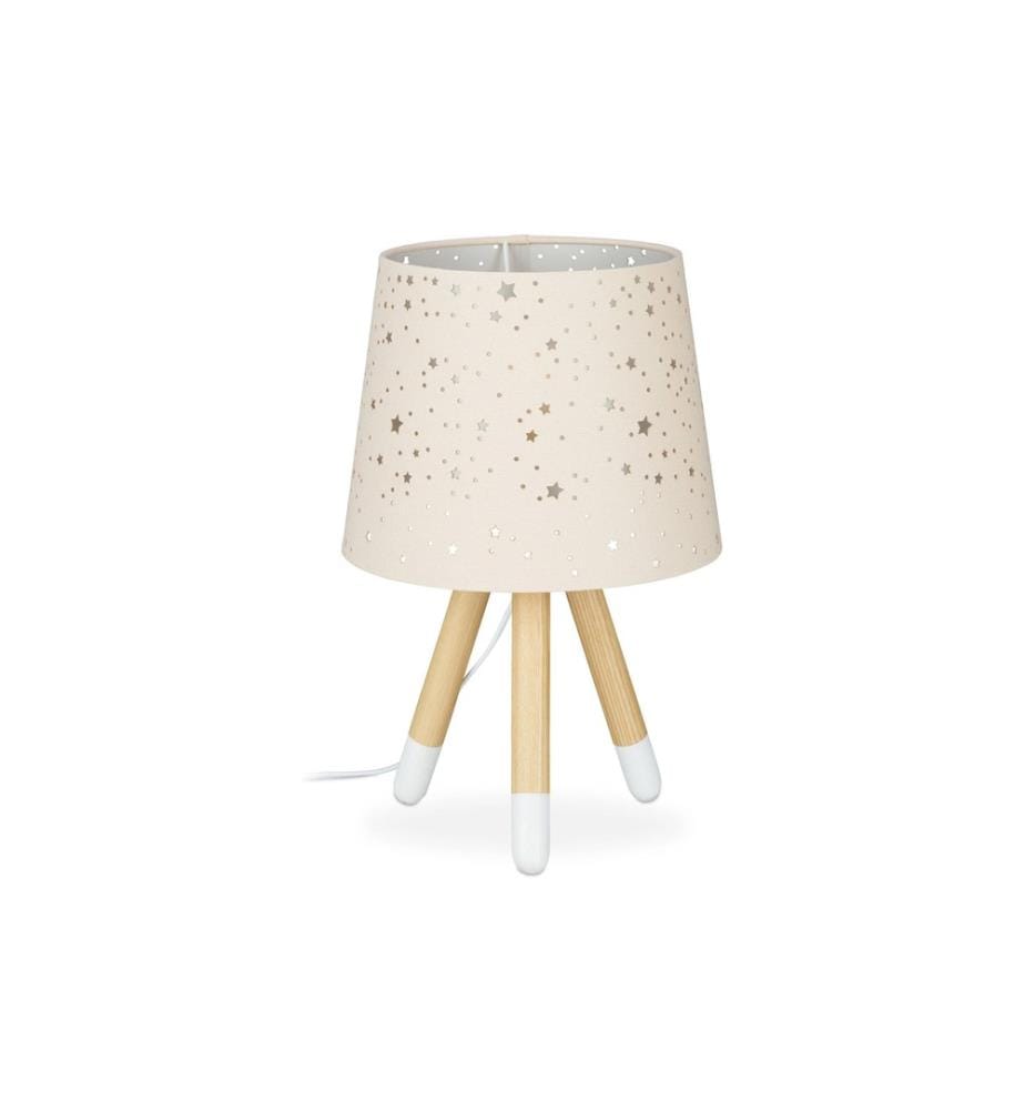 RELAXDAYS - Lampe de table Étoiles Marron clair