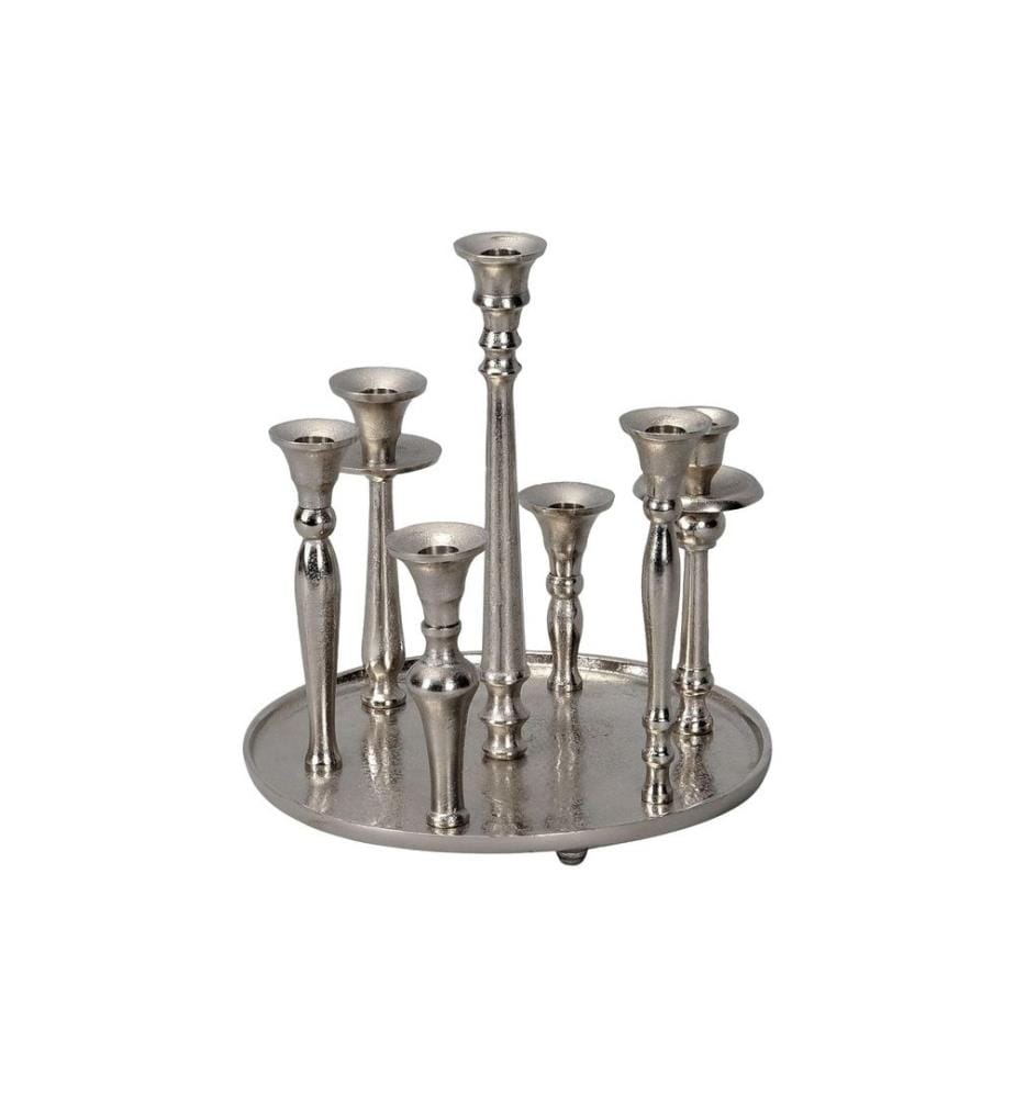 COCON - Bougeoir Assiette, Argent