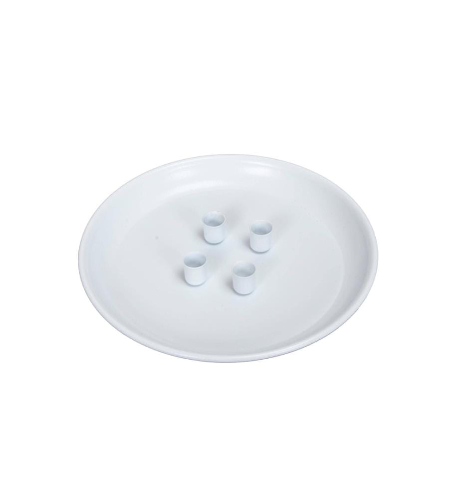 COCON - Porte-bougies Assiette, Blanc