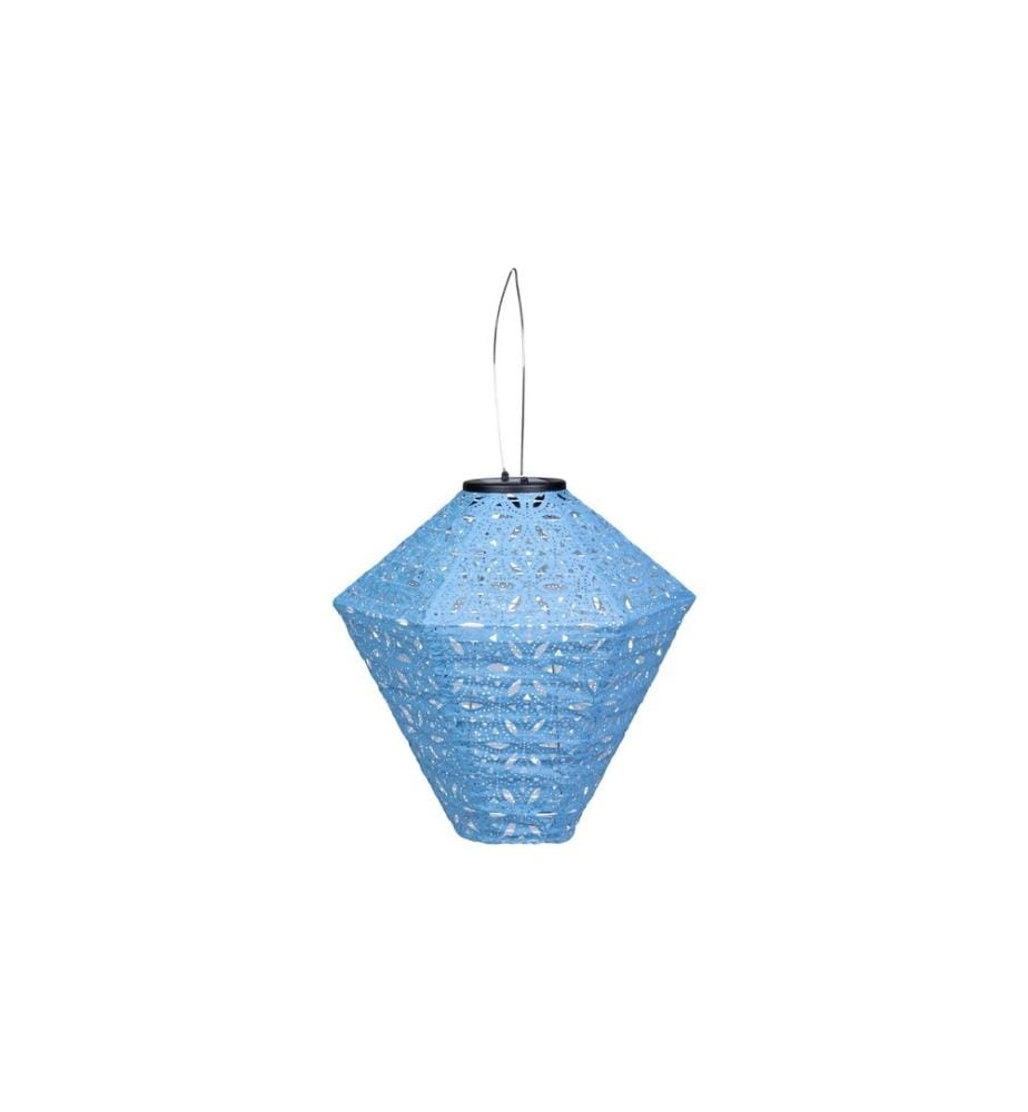 COCON - Lampion LED Solaire Diamant, Bleu