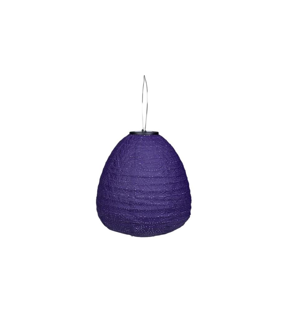 COCON - Lampion LED Solaire Coupole, Violet foncé