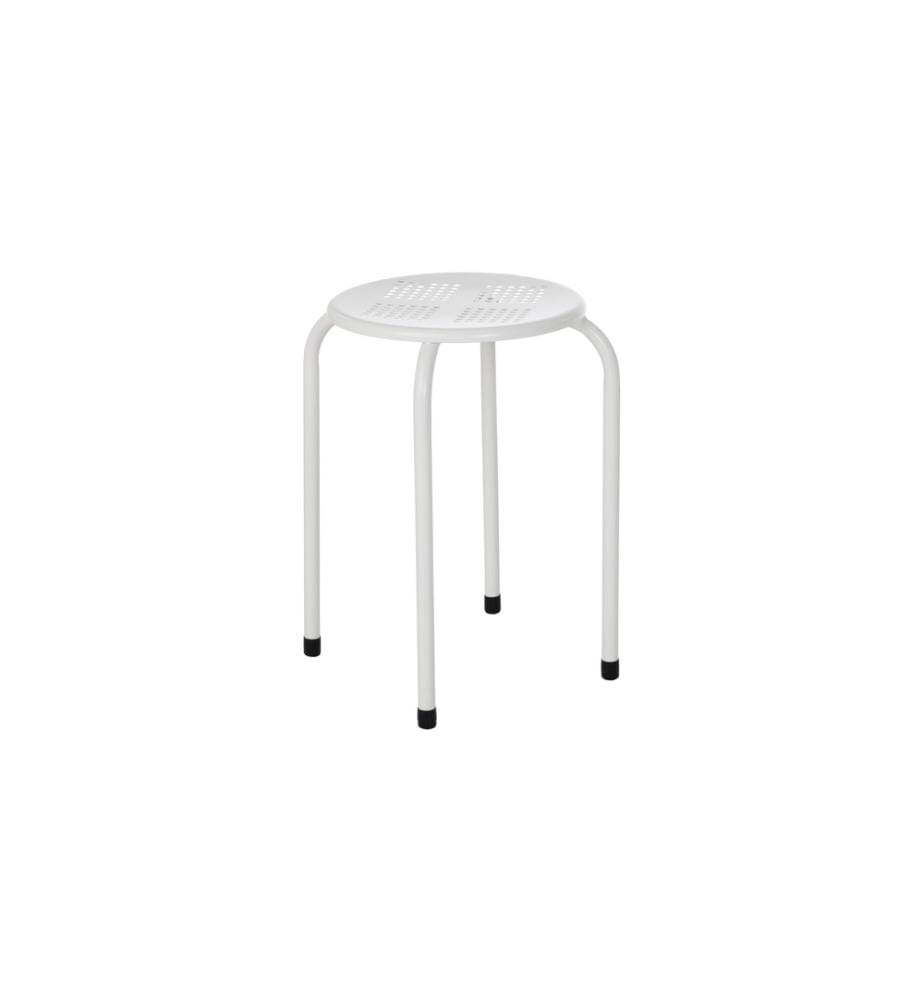 COCON - Tabouret Métal, Blanc