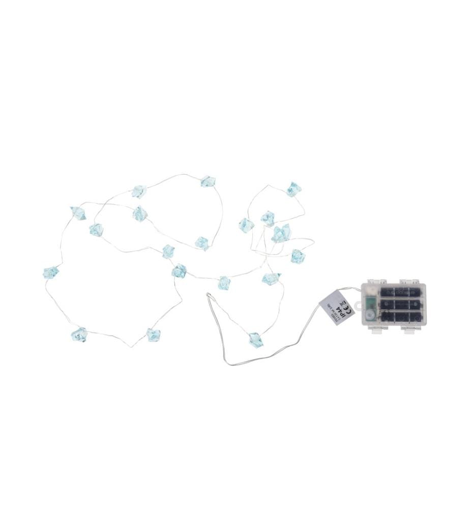 COCON - Guirlande lumineuse LED paillettes, Bleu, 1.9 m