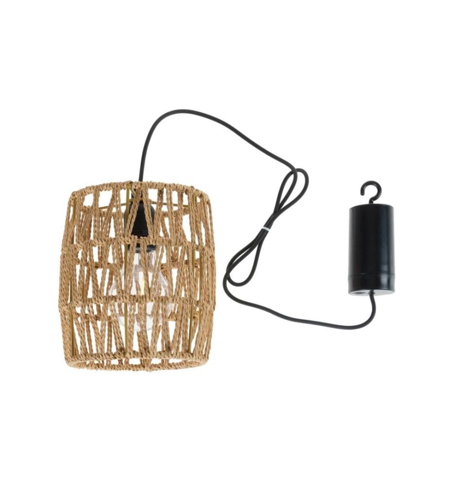 COCON - Lampe suspendue avec abat-jour en rotin