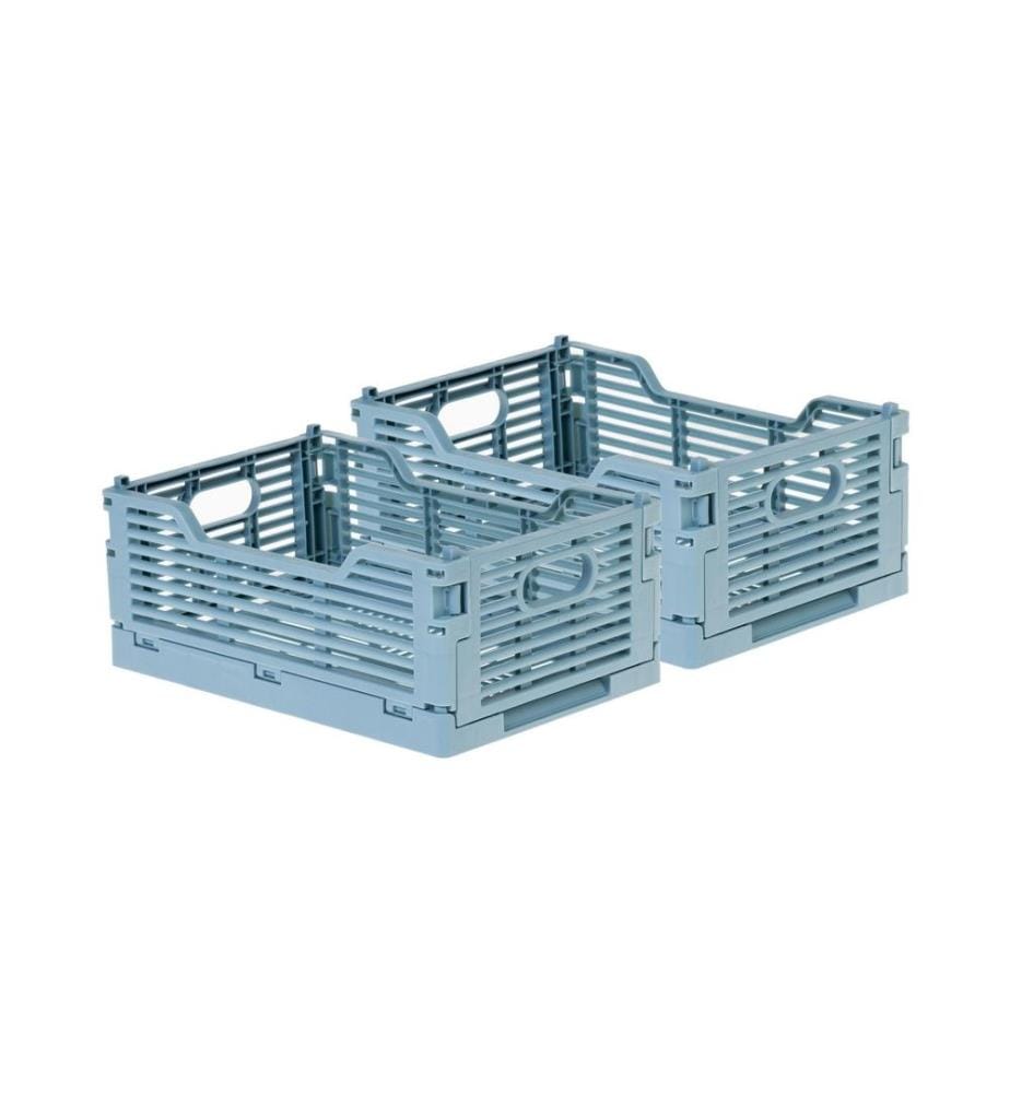 COCON - Boîte pliante 22 x 15 x 9 cm 2 pièces, Pétrole