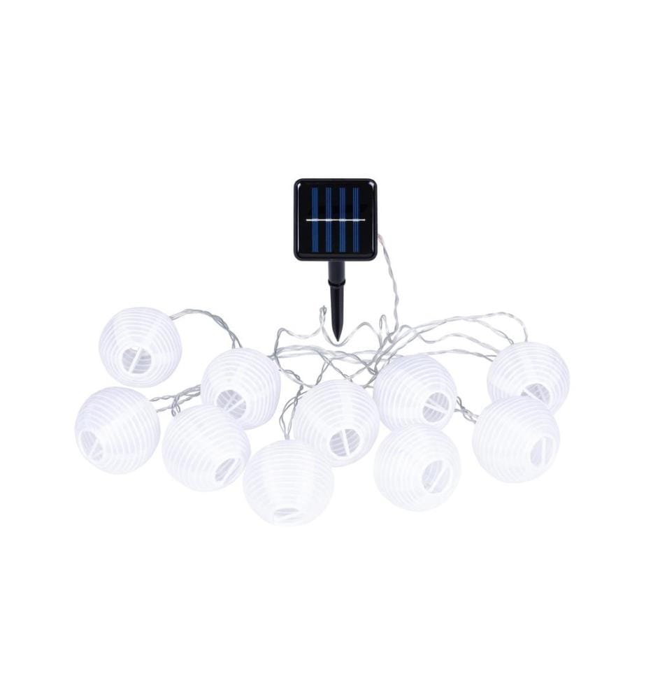 COCON - Guirlande lumineuse LED Solaire, Blanc, 3.7 m