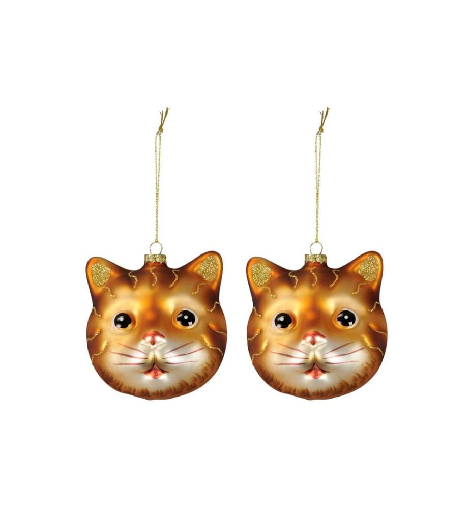 COCON - Décoration de Noël chat, 2 pièces