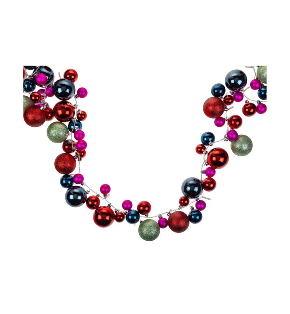 COCON - Guirlande lumineuse LED avec boules de Noël, 4 m