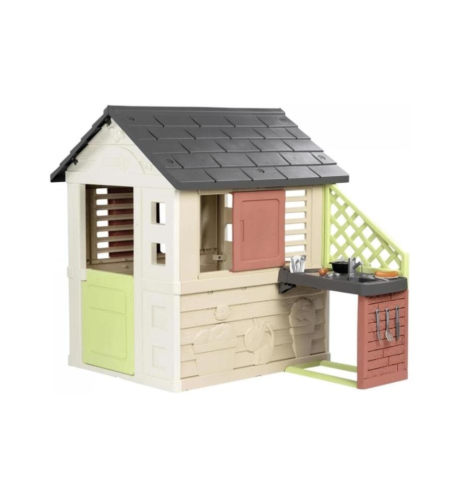 SMOBY - Maison de jeu Nature avec cuisine