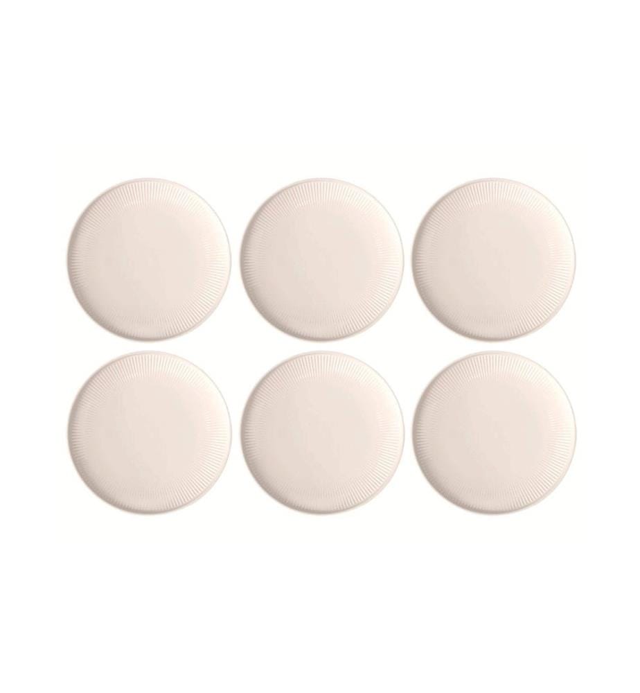 VILLEROY & BOCH - Assiette non décorative Afina Ø 27 cm, 6 Pièce/s,Blanc