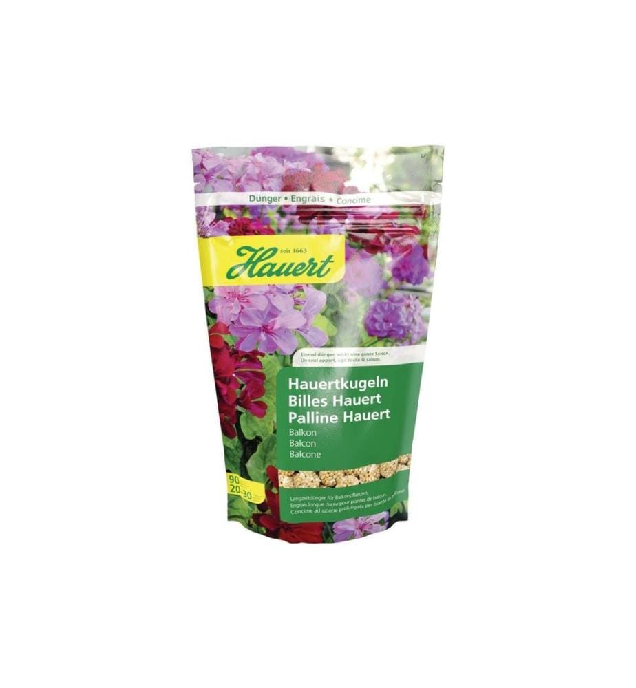 Hauert - Engrais longue durée Boules à houppette Plantes de balcon, 90 pcs.