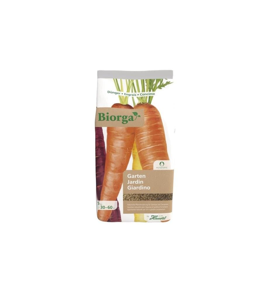 Hauert - Biorga Gartendünger pour les légumes et les fleurs, 5 kg