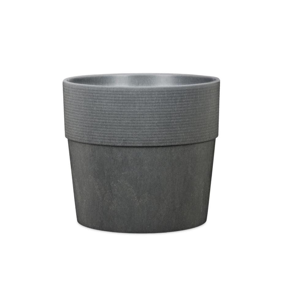 SCHEURICH - Pot de fleur Groove 12,7 cm, Anthracite