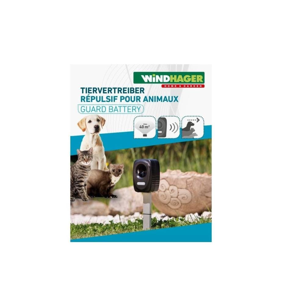 WINDHAGER - Appareil de défense contre les animaux Batterie Outdoor