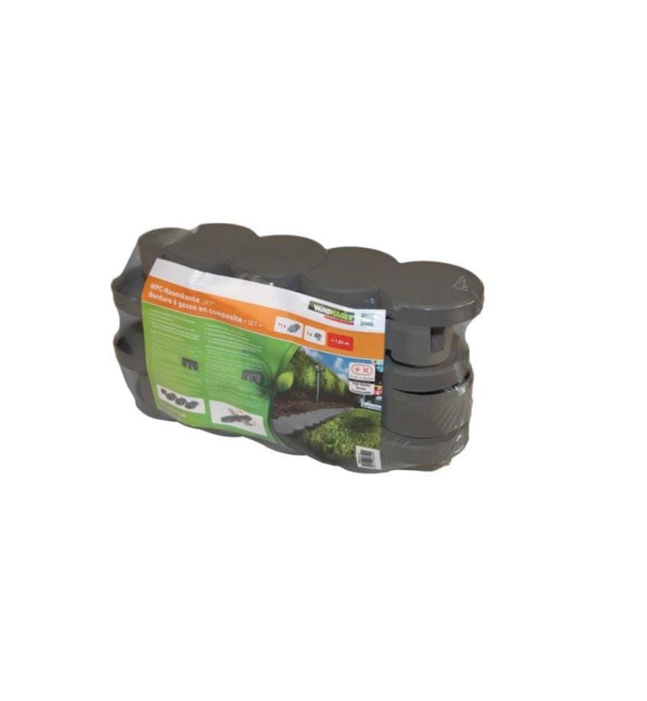 WINDHAGER - Bordure pour le gazon WPC 1,85 m set