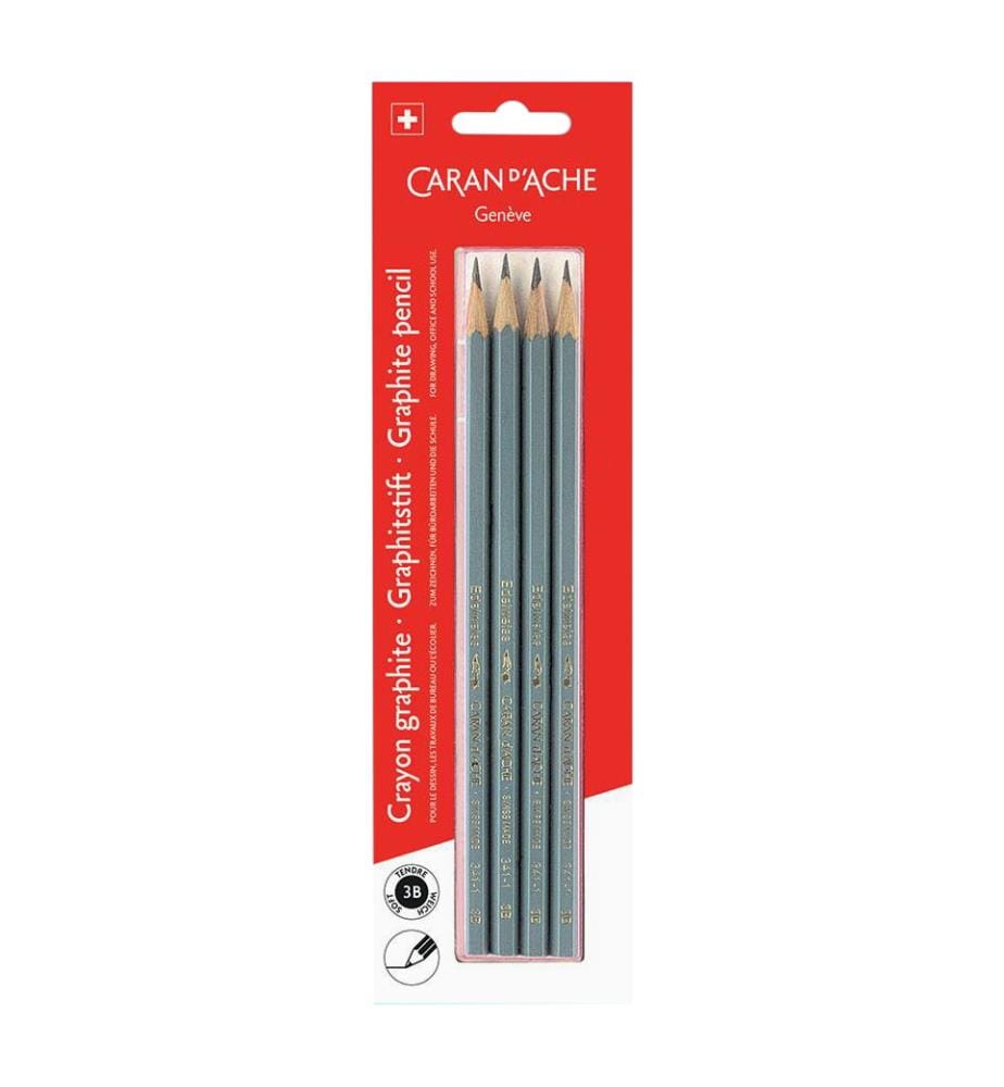 Set de 4 Crayons Graphite 3B