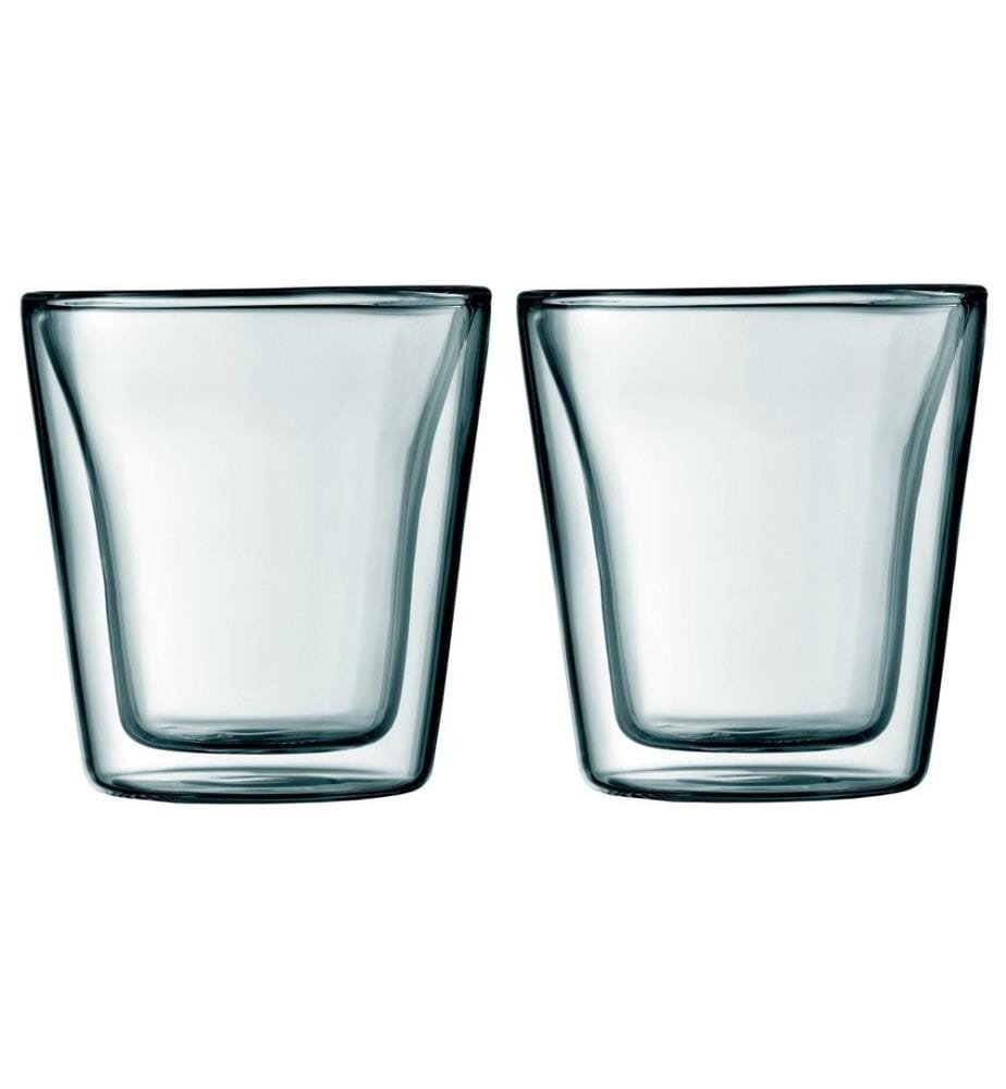 BODUM - Gobelet isotherme Canteen 100 ml, 2 Pièce/s, Transparent