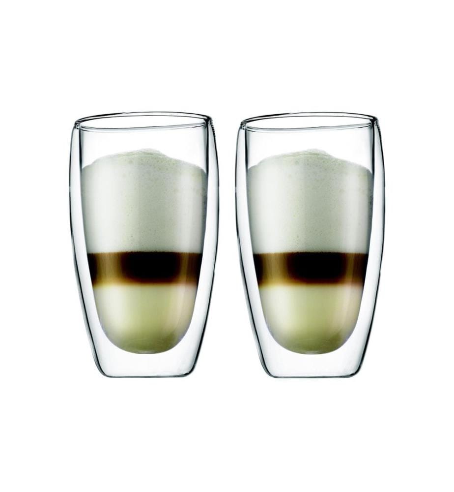BODUM - Gobelet isotherme Pavina 450 ml, 2 Pièce/s, Transparent