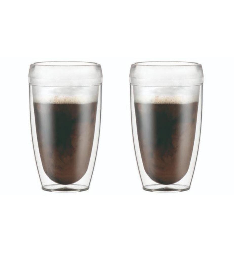 BODUM - Gobelet isotherme Pavina Outdoor 450 ml, 2 Pièce/s, Transparent
