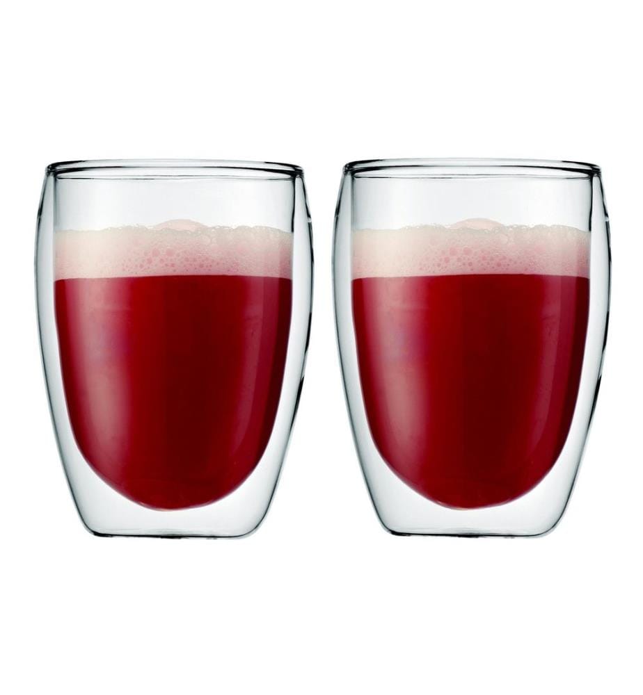 BODUM - Gobelet isotherme Pavina 350 ml, 2 Pièce/s, Transparent
