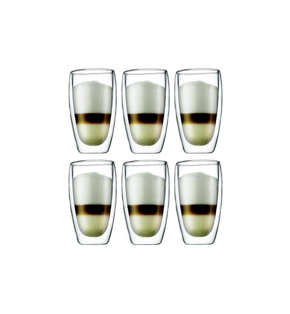 BODUM - Gobelet isotherme Pavina 450 ml, 6 Pièce/s, Transparent