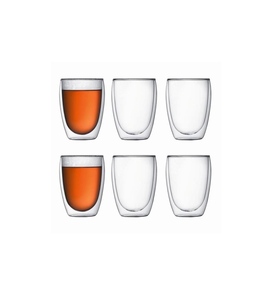 BODUM - Gobelet isotherme Pavina 350 ml, 6 Pièce/s, Transparent