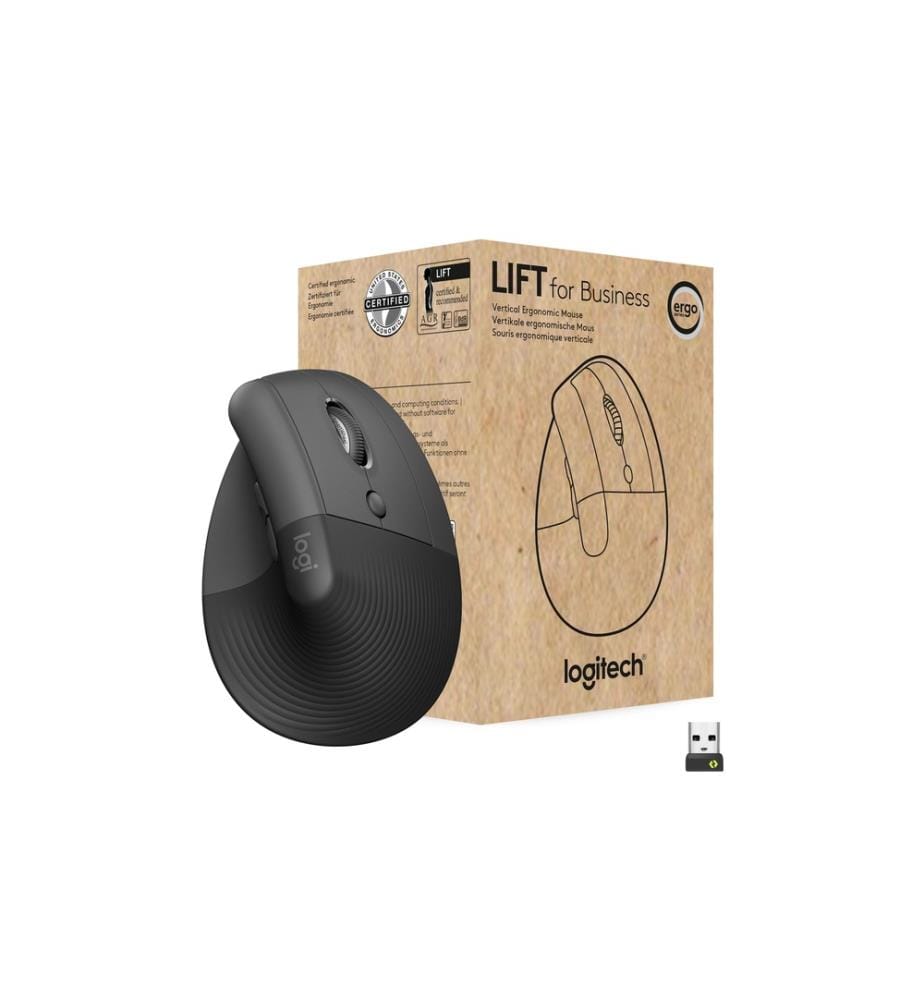 LOGITECH - Souris ergonomique Lift for Business Graphite