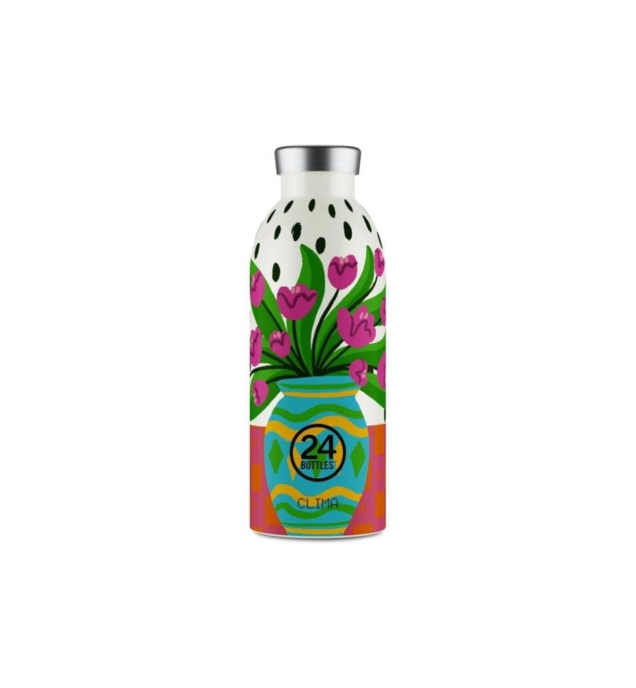 24BOTTLES - Bouteille isotherme Clima 500 ml, Fiori rose