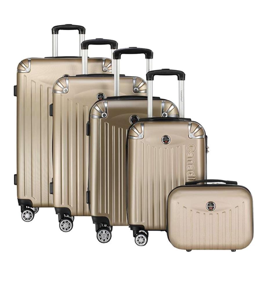 Lot de 5 Valises Softlesseak - Champagne
