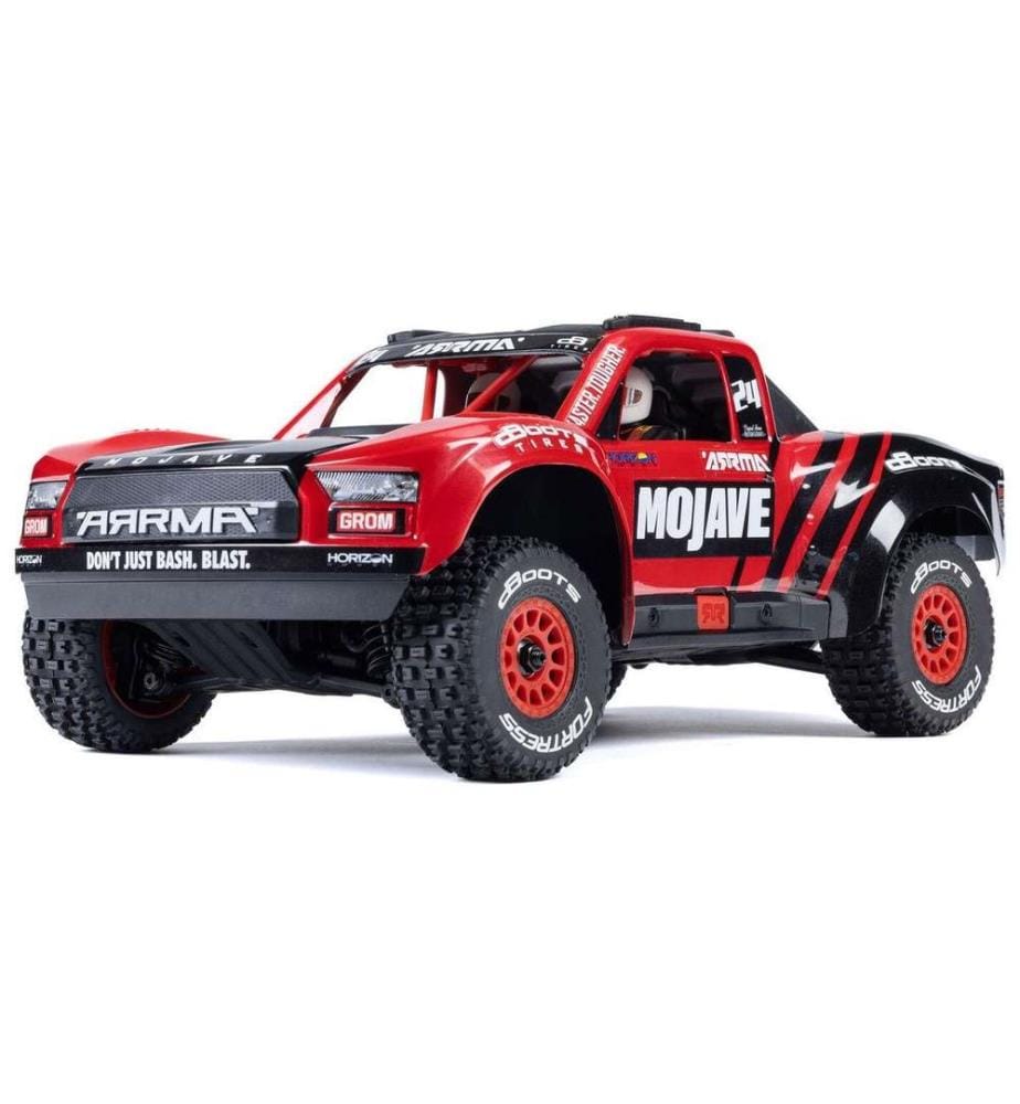 Arrma - Camion del deserto Mojave Grom Mega 380 Rouge, RTR, 1:18