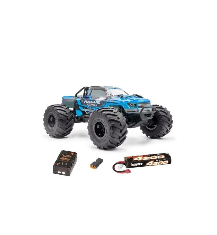 Hobbytech - Monster Truck Rogue Terra Brushless Bleu, RTR, 1:10