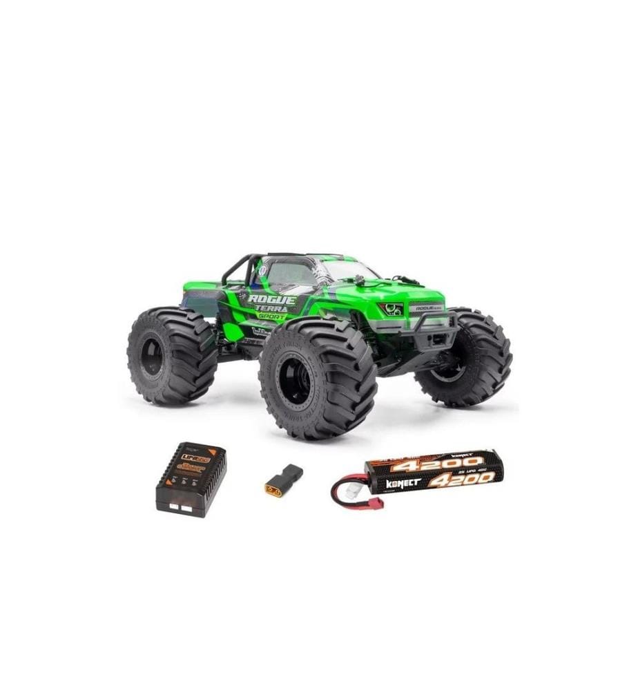 Hobbytech - Monster Truck Rogue Terra Brushless Vert, RTR, 1:10