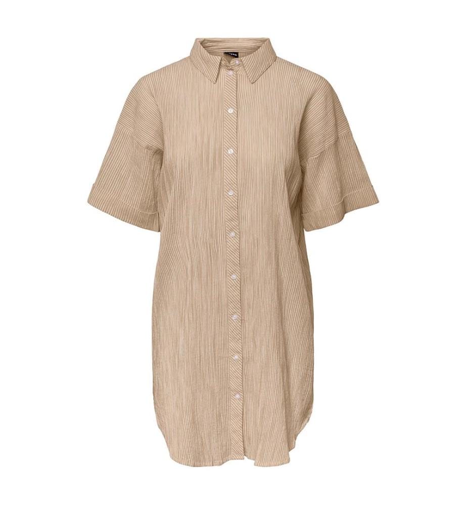 Chemise Rayée Pcterra - Marron