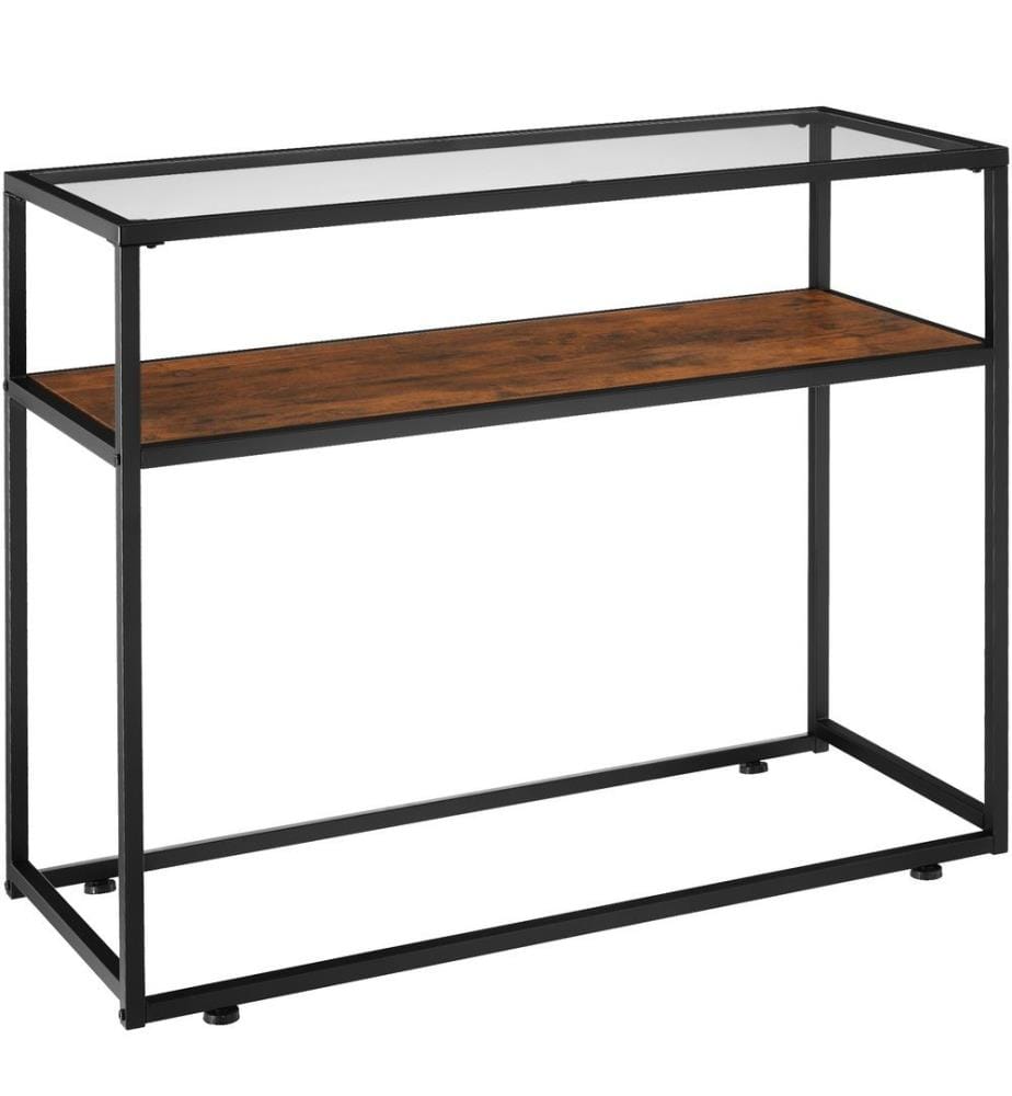 Table console Kilkenny 100x41x80,5 cm - Bois foncé industriel, rustique