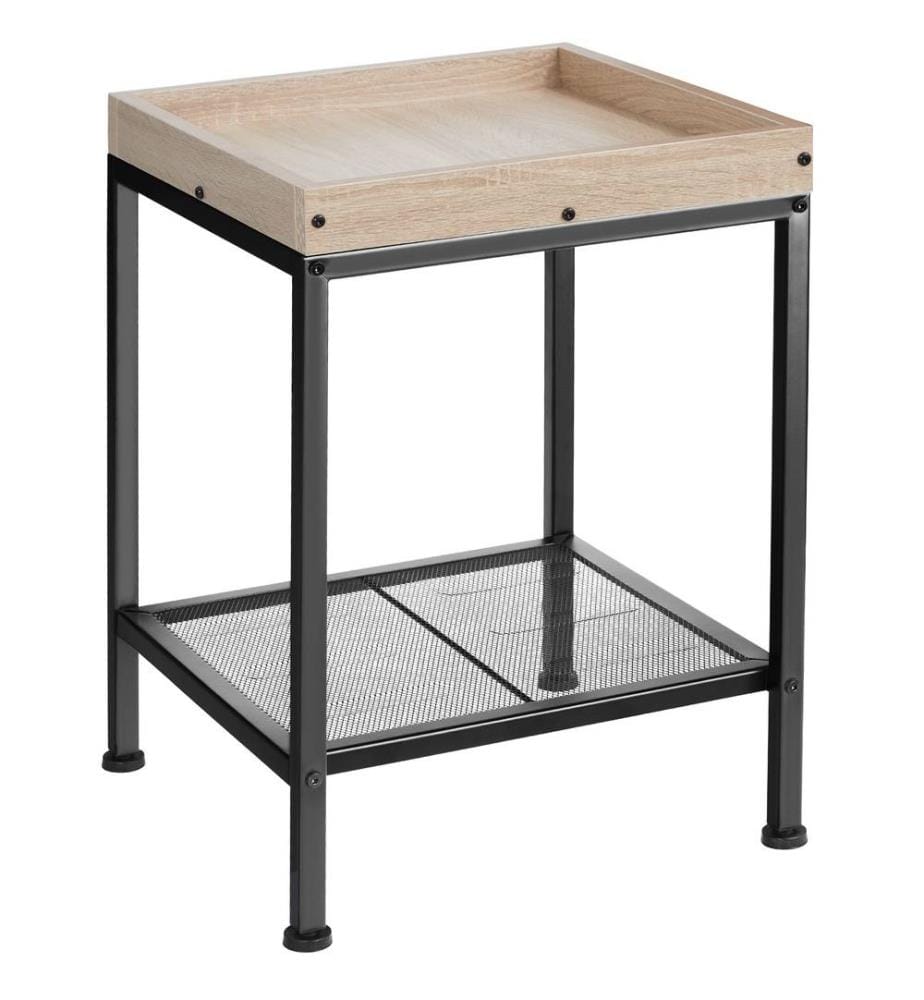 Table d’appoint ROCHESTER 41,5x41x56 cm - Bois clair industriel, Chêne Sonoma