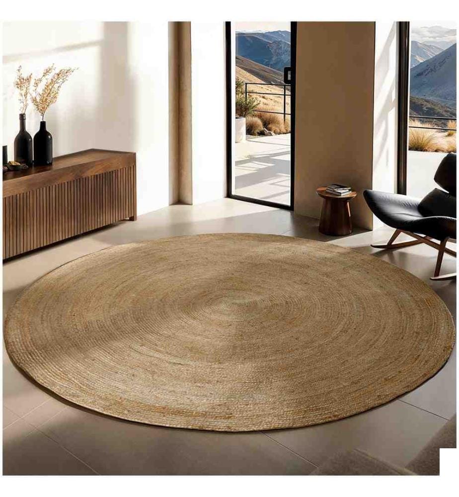 Tapis tissé à la main GLIM style bohème - Ø 200 cm