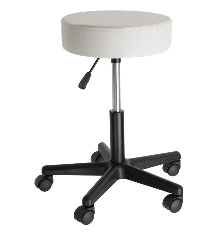 Tabouret à roulettes - blanc